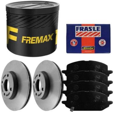 Imagem de Kit Pastilha Disco Dianteiro Ventilado Onix Plus 1.0 19 a 23 - Fremax