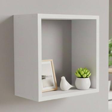 Imagem de Nicho Organizador Decor 100% Mdf Branco Brilho - Móveis Peroba