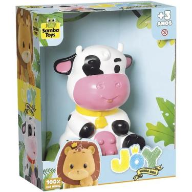 Imagem de Brinquedo Vaquinha Joy Em Vinil Macio Safari Samba Toys