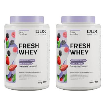 Imagem de Kit 2X Fresh Whey - 900g Frutas Vermelhas - Dux Nutrition-Masculino