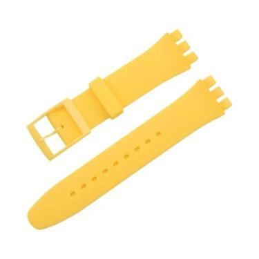 Imagem de Pulseira De Silicone Colorida 16mm-20mm, Strap De Borracha À Prova d'Á