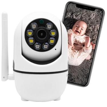 Imagem de Câmera de Segurança WiFi Monitoramento 360º 1080P HD IP Sem Fio com Áu