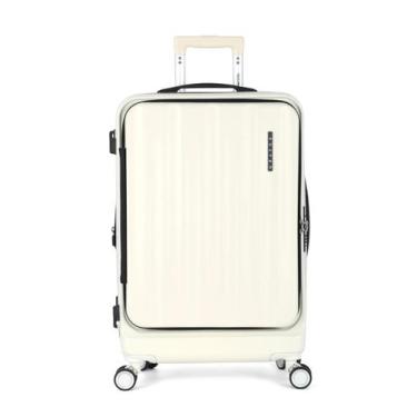 Imagem de Mala de Viagem Média Policarbonato Crush Abertura Tampa Up4you, Branco