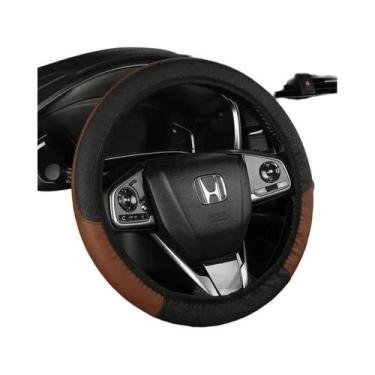 Imagem de Capa De Volante De Carro Em Couro PU Antiderrapante E Respirável Em Fi