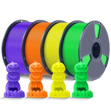 Imagem de Filamento de impressora 3D SUNLU Fluorescente PLA 1,75 mm 4 kg