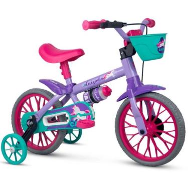 Imagem de Bicicleta Caloi Cecizinha Infantil Aro 12 com rodinhas para crianças d