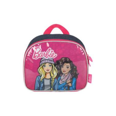 Imagem de Lancheira Térmica Escolar Infantil Barbie Estampa Fashion - Luxcel, Az