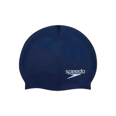 Imagem de Touca de Natação Silicone Lisa - Speedo, Azul marinho