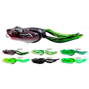 Imagem de Kit 6 Iscas Artificiais Sapo Pop Frog Albatroz Xy-37 - 5cm (12g) - Alb