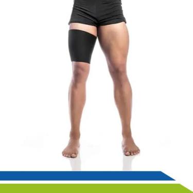 Imagem de Coxal Ortopédico Neoprene Suporte para Coxa Compressão Distensão Lesão
