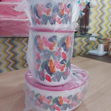Imagem de Kit tupperware flamingo