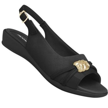 Imagem de Sandalia Piccadilly 500408 Feminino, Preto, Preto, 35