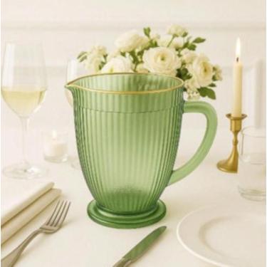 Imagem de Jarra Cameratta Verde com Borda Dourada 1349ML - Gamma, Verde