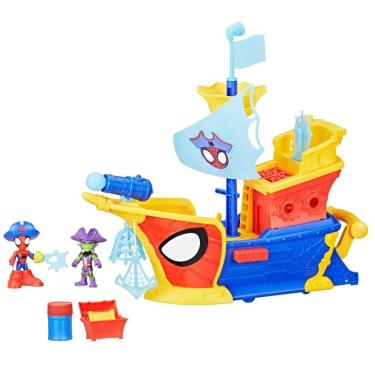 Imagem de Playset Navio Pirata Homem Aranha Spidey com Figuras Articuladas e Acessórios G0666 Hasbro