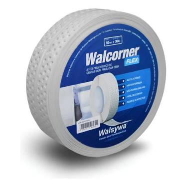 Imagem de Fita Walcorner Flex PVC 50mm x 30m Walsywa  Fita para Cantos Drywall A