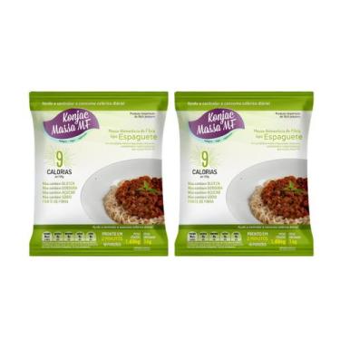 Imagem de Kit Macarrão De Konjac Tipo Espaguete Massa MF - 2 Unidades 1kg
