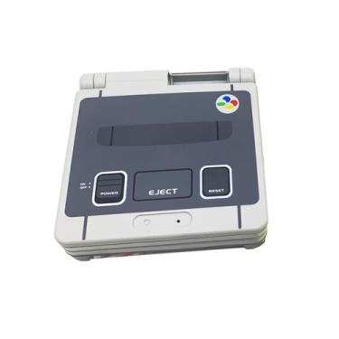 Imagem de EXSEK Carcaça de Substituição Estilo Retrô SFC SNES para Game Boy Adva