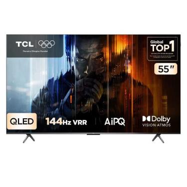 Imagem de Smart TV TCL 55 Polegadas QLED 4K P8K WiFi Bluetooth Google TV 144Hz H