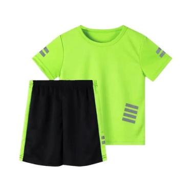 Imagem de Conjuntos De Roupas Esportivas Para Meninos De 5 a 12 Anos, Futebol, B