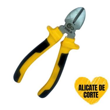 Imagem de Alicate De Corte Diagonal 6 Polegadas 185mm Multiuso Profissional Indi