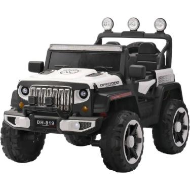 Imagem de Quadriciclo Elétrico Infantil Jipe Blitzor 2422 12V com Controle Remoto e Bluetooth Branco Bang Toys