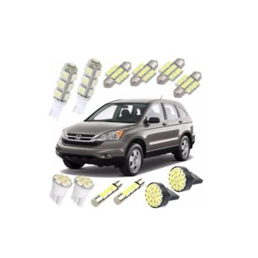 Imagem de Kit Lampadas Led Crv 2007 2011 Luz Pingo Teto Placa Ré