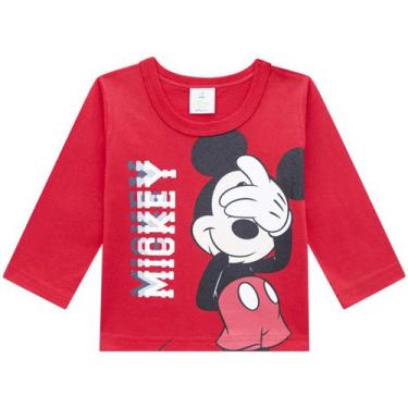 Imagem de Camiseta Infantil Manga Longa Mickey Masculina Disney Baby Ref: 54039