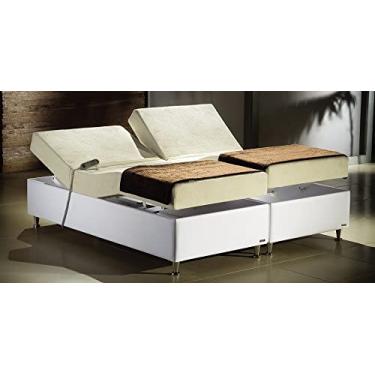 Imagem de Cama Motorizada Pilati Centauro Casal 180cm (90 cm cada lado) Largura Cama Motorizada Bi Partida Branca 0,90x2,00