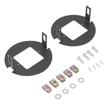 Imagem de Suporte de farol de neblina, suporte de cápsula de farol de neblina preto com acessórios de montagem para carro
