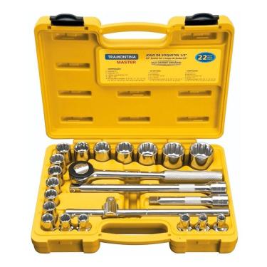 Imagem de Jogo De Soquete Encaixe 1/2 22 Pecas 43600022