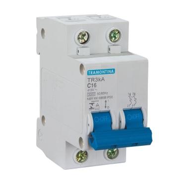 Imagem de Disjuntor Tramontina Din 2P 16A TR3KA Curva C