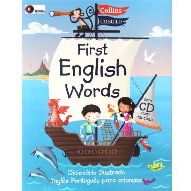 Imagem de Livro  - First English Words: Dicionário Ilustrado Inglês-Português para Crianças - With CD - Collins Cobuild