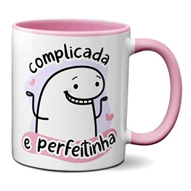 Imagem de Caneca Flork Namorados Apaixonados Complicada E Perfeitinha (Rosa)