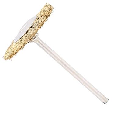 Imagem de Escova de limpeza de broca de unhas, escova de limpeza de broca de unhas em forma de t fio de latão para salão de unhas para casa para caneta de broca de unhas