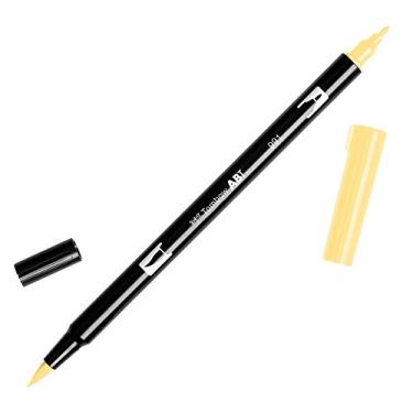 Imagem de Tombow Caneta marcador de arte com pincel duplo, 991 - Light Ochre, 1 unidade