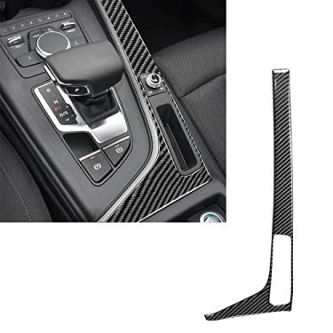 Imagem de FINMOKAL Para Audi A4 B9 2017-19 Fibra de Carbono Mudança de Engrenagem Painel Lateral Decoração Interior