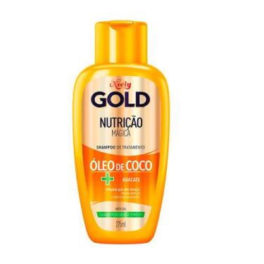 Imagem de Shampoo Niely Gold Nutrição Mágica Óleo De Coco + Abacate 275ml