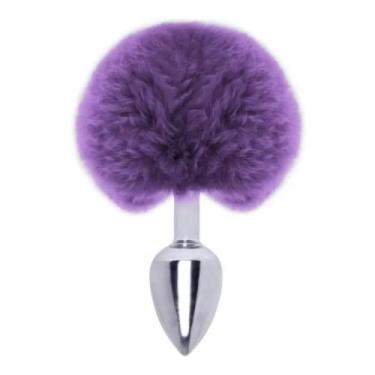 Imagem de Plug Anal rabo de Coelho Pompom Roxo