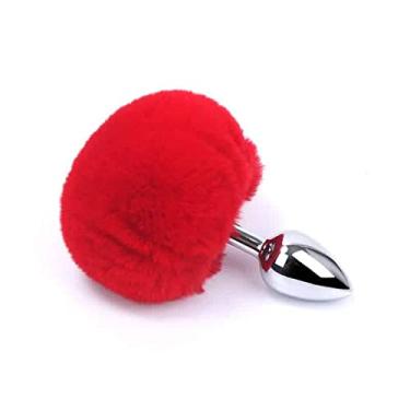 Imagem de Plug Anal rabo de Coelho Pompom Vermelho