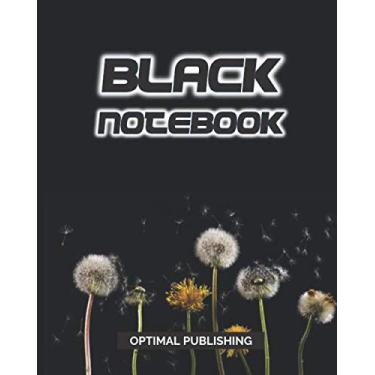 Imagem de Black Notebook: Black Graph Paper For White, Fluorescent, Glitter and Metallic Gel Pens - 8" x 10" Journal