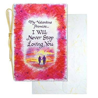 Imagem de Blue Mountain Arts Cartão de felicitações "My Valentine Promise… I Will Never Stop Loving You" é uma promessa de amor profundo e duradouro para seu alguém especial (VHW319)