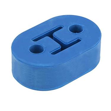 Imagem de Suuonee Suportes de tubos, tubos de carro 2 furos suportes de montagem de borracha isolador de ilhós (azul)