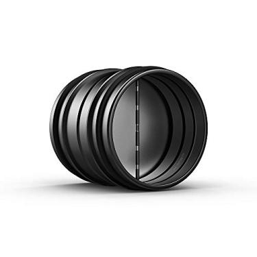 Imagem de AC Infinity Amortecedor de 10 cm, inserção de dutos de fluxo de ar unidirecional com lâminas dobráveis carregadas por mola para dutos de 10 cm em exaustores e ventiladores de banheiros