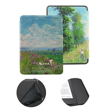 Imagem de Capa de 15,24 cm para o novo Kindle 11ª geração, versão 2022 (não serve para Kindle Paperwhite 11ª ou Kindle 10ª 2019), capa protetora à prova d'água com ativação automática