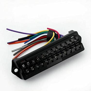 Imagem de 1 x Adaptador de caixa de fusível de lâmina de 12 vias para carro de plástico e metal