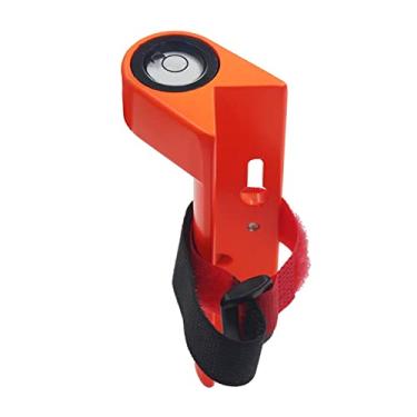 Imagem de Fenteer Haste de Nivelamento de Qualidade de Alumínio Haste de Centragem de Nível de Espírito 90 Nível de Fibra de Carbono Haste Haste Torre Régua Haste, laranja, Tamanho real