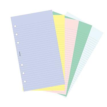 Imagem de FILOFAX Refil pautado e simples, cores sortidas para organizadores pessoais e compactos, 100 folhas (B130502)
