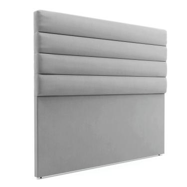 Imagem de Cabeceira Para Cama Box King 190 Cm Suede Cinza