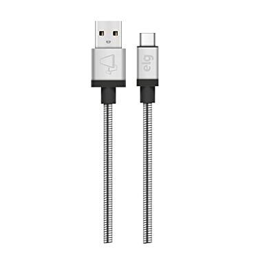 Imagem de Cabo de recarga/sincronização de smartphones USB Tipo C 1M INXC10SL Prata Elg