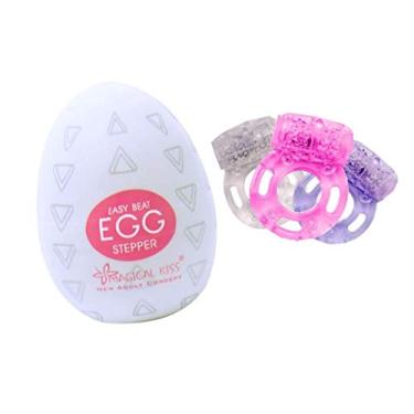 Imagem de EGG OVO MASTURBADOR MAGICAL KISS + ANEL PENIANO VIBRADOR